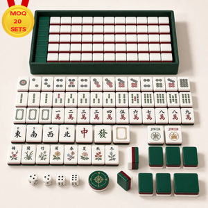Juego de Mahjong Americano Portátil Moderno de 160 Piezas para 4 Jugadores, Personalizado con Grabado Acrílico y Etiqueta Privada, con Empaque Personalizado - Product Image 1