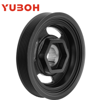Poulie de vilebrequin YUBOH 13810-R40-A01 pour Honda CR-V Accord Odyssey Crosstour 2006-2012, poulie d'équilibrage harmonique de vilebrequin OEM