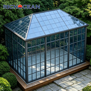 RICHOCEAN - Solárium Moderno de Aluminio Resistente con Doble Aislamiento y Vidrio para Jardín, Patio o Invernadero - Product Image 3