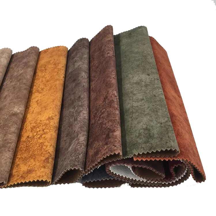 100% polyester suede fabric home textiles upholstery soft sofa fabric velvet fabric