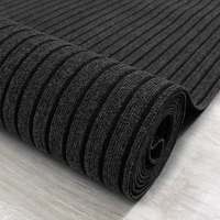 Tapis de porte personnalisé en velours côtelé, tissé, tufté, lavable, en élastomère thermoplastique, motif rayé moderne et minimaliste