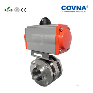 Venta de Liquidación COVNA B2B: Válvula de Mariposa Sanitaria de Tres Piezas de Acero Inoxidable Soldado con Actuador Neumático - Product Image 4