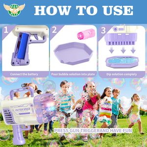 Ametralladora <span class=keywords><strong>de</strong></span> <span class=keywords><strong>burbujas</strong></span> <span class=keywords><strong>de</strong></span> doble cabeza <span class=keywords><strong>de</strong></span> 80 agujeros/10 agujeros con luces <span class=keywords><strong>de</strong></span> colores <span class=keywords><strong>Rocket</strong></span> <span class=keywords><strong>Boom</strong></span> Bubble Maker para regalo <span class=keywords><strong>de</strong></span> cumpleaños <span class=keywords><strong>de</strong></span> boda - Product Image 4