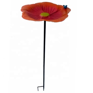 Mangeoire pour oiseaux en forme de fleur, 1 pièce, support pour le bain, graines d'eau, pétales rondes, décorations de <span class=keywords><strong>jardin</strong></span> - Product Image 1