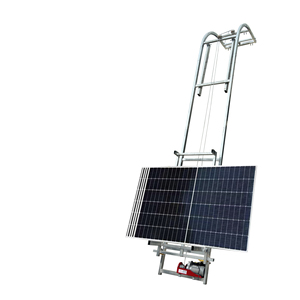 Échelle élévatrice à panneau électrique pliable <span class=keywords><strong>de</strong></span> 4m à 25m avec roues panneau solaire en <span class=keywords><strong>acier</strong></span> et élingue <span class=keywords><strong>de</strong></span> <span class=keywords><strong>levage</strong></span> 220v état neuf - Product Image 6