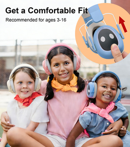 Kinder-Gehörschutz Lärmschutzkopfhörer 22dB Geräuschreduzierung ABS Faltbares Design Sicherheits-Ohrenschützer Gehörschutz für Kinder - Product Image 5