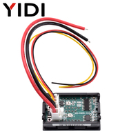 0.56 inci Mini Digital DC 0-100V Voltmeter Ammeter 50A 100A Volt tegangan dan arus Amp Ampere Tester Meter dengan Shunt