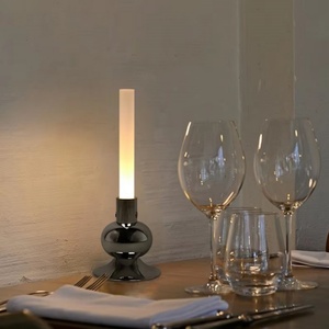 <b>Touch</b> Control 3 Color <b>Switching</b> Rechargeable LED Dimmable Table Lamp Dinner Cordless Atmosphere - Product Image 4