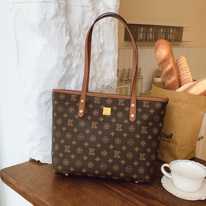 Bolso Tote de PU de Gran Capacidad, Moderno, con Cierre de Cremallera, Diseño Portátil, Patrones Geométricos, Modelo 190 - Product Image 6