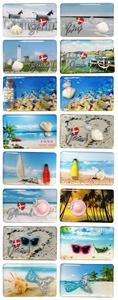 Italie <span class=keywords><strong>Sicile</strong></span> aimants souvenirs île plage époxy avec aimant réfrigérateur bouteille de sable - Product Image 3