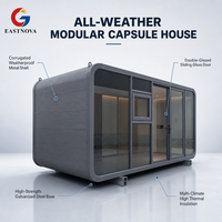 Maisons préfabriquées modernes en conteneurs, Apple Cabin Pod, mini-maison avec cuisine, cabane modulaire de luxe pour usage commercial et résidentiel