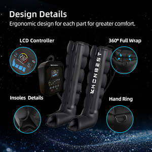 圧縮療法機空気圧圧縮dvtポンプブーツ圧力療法レッグマッサージャー - Product Image 3