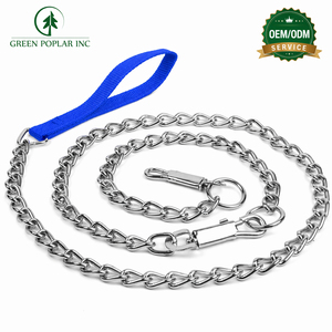 Strong Pet Suppliers Custom Metal Pet <b>Leash</b> Chew Proof <b>Dog</b> Chain <b>Leash</b> High Strength Pet <b>Dog</b> <b>Leash</b> with Anti Slip Handle - Product Image 6