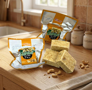 LIBRA Cashew NutriNut Compressed Cereal Biscuit 195g Nutty Crunchy Texture Energy Boost <b>Snack</b> High Nutrition Premium Taste - Product Image 1