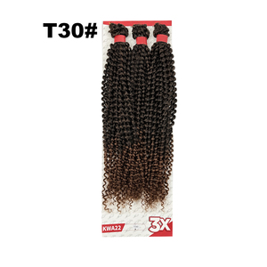 Extensiones de Cabello para Trenzas Jerry Curl Long 3x Water Wave, Micro Trenzas de 24 Pulgadas Pre-Enlazadas, <span class=keywords><strong>Kima</strong></span> Passion Twist 300g, Extensiones de Cabello para Crochet - Product Image 3