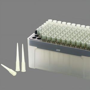 หัวปิเปตสีน้ำเงินขนาด 200 ไมโครลิตร พร้อมปลายปิเปตสีเหลือง บรรจุในกล่องใส ผ่านการฆ่าเชื้อ ใช้ได้กับปิเปตหลากหลายรุ่น ตรวจวัดได้อย่างแม่นยำ - Product Image 4