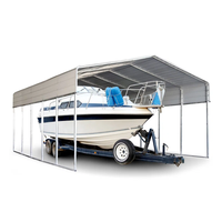 10*15 FT robuste métal véhicule abri abri de voiture auvent protection Garage ombre pour bateaux Automobiles camions Nature pression