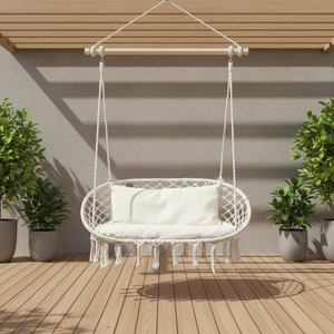 Ventes d'usine <span class=keywords><strong>Hamac</strong></span> en coton tissé à la main pour l'intérieur et l'extérieur Balançoire double chaise Camping Balançoire de patio - Product Image 4