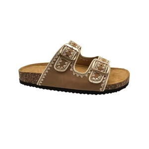 2025 Creative Ladies Summer Lace-up Double Buckle Strap Slip-On <b>Clip</b> Square Sandals Fashion Trend Ethnic Thick-Soled Platform - Product Image 2