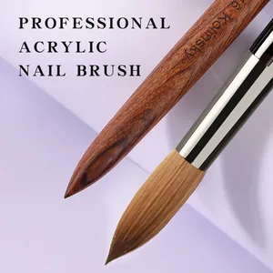 1 pinceau acrylique pour ongles en poils de Kolinsky, pinceau stylo pour gel UV, pinceau pour poudre liquide, dessin d'ongles DIY - Product Image 1