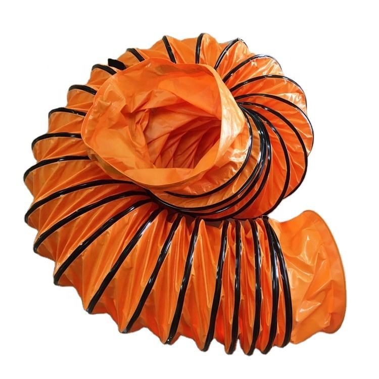 Fire Retardant 12 Inch to 36 Inch Diameter PVC Ventilation Flexible Duct  Hose