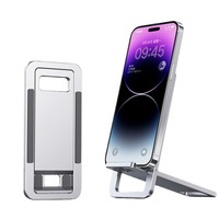 Penyangga Ponsel Desktop Lipat Portabel Penyangga Multifungsi Universal Bahan Aluminium Alloy Fleksibel Tahan Air