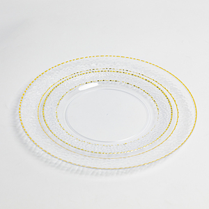 Platos Desechables de PS en Color Personalizado de 7 y 10 Pulgadas con Borde Dorado, al por Mayor con Empaque Personalizado para Eventos - Product Image 4