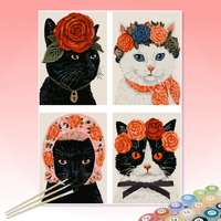 Kits de peinture par numéros DIY personnalisables, ensemble de peinture à l'huile non personnalisé pour adultes, enfants et débutants, livraison directe