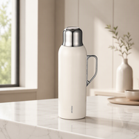 PINKAH NOUVEAU Thermos isotherme personnalisé 1500ML 50OZ en acier inoxydable à double paroi avec infuseur, maintien au chaud 24h