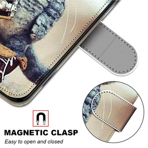 Đường Phố Thời Trang Mèo Thiết Kế Giả Da Trường Hợp Điện Thoại Cho Iphone 16 15 Lật Wallet Bìa Với Chủ Thẻ Người Đàn Ông Phụ Nữ Trường Hợp Điện Thoại - Product Image 5