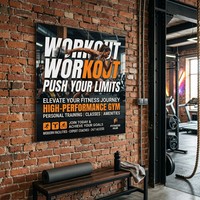 Póster Decorativo de Pared para Gimnasio o Club Deportivo con Diseño de Baloncesto Azul Oscuro y Logotipo Personalizado al por Mayor, con Acabado Laminado