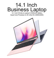 Nouvel ordinateur portable fin 14 pouces Écran IPS FHD Processeur Intel Celeron J4125 8 Go DDR4 256 Go SSD PCIe Ordinateur portable adapté aux filles