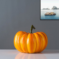 Citrouille mexicaine traditionnelle en résine pour les célébrations d'Halloween, pour la décoration de la maison, technique de sculpture, emballée dans une boîte