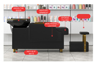 Nouveau Fauteuil de Coiffure Professionnel 2026 avec Télécommande, Siège Relevable Moderne pour Salon de Beauté Féminin, Chaise de Lavage de Cheveux pour Salon de Coiffure