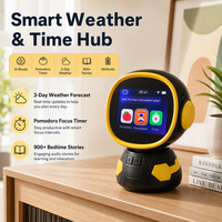 Réveil numérique personnalisé pour enfants, écran tactile intelligent IA, prévisions météo, batterie 1500 mAh, ABS, salon, cuisine, BSCI, ISO, ODM