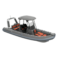Bateau pneumatique de pêche et de loisirs Yoolwin SP660 Black Orca Hypalon à vendre