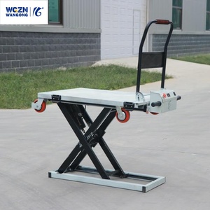 Chariot de serre WGZN, plateforme élévatrice à plateau plat, structure en acier, électrique, hydraulique, manuel, portable, pliable - Product Image 1