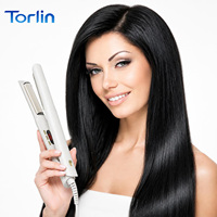Fer à boucler Torlin Ivory PTC avec contrôle numérique de la température, pour usage hôtelier, outil de soin des cheveux OEM, fer à friser multifonctionnel