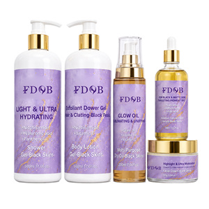 Kit Éclaircissant à la Niacinamide <span class=keywords><strong>et</strong></span> à l'Acide Hyaluronique pour Peaux Noires Matifiées – Ensemble Professionnel 5 Pièces pour le Soin du <span class=keywords><strong>Visage</strong></span> Hydratant <span class=keywords><strong>et</strong></span> Éclatant – Fabrication OEM - Product Image 6