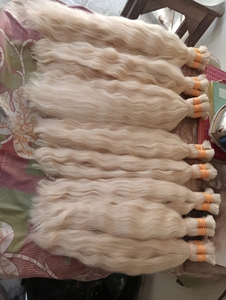 Extensions de cheveux humains vierges indiens blonds 613, mèches de cheveux humains d'un seul donneur - Product Image 2