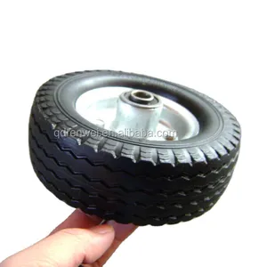 6X2 इंच फ्लैट नि: शुल्क टायर पहिया 150x50MM पु फोम पहियों छोटे रबर पहिया