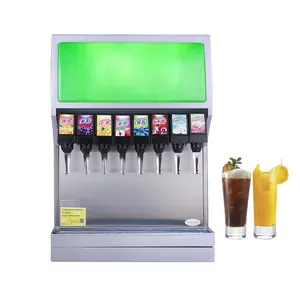 Commercial Multi Drink Pepsi Cooling Juice Cold Beverage Cola Post Mix Soda Fountain Dispenser Machine
