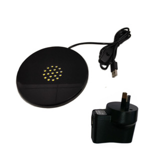 BOSHI Ultra lumineux <span class=keywords><strong>Grand</strong></span> Rond acrylique noir blanc lumières led lumière cristal affichant base artisanat - Product Image 6