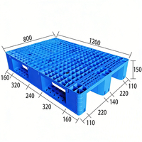 Palette en plastique légère et portable à bas prix, palette jetable pour l'exportation et l'expédition