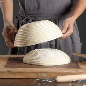 XR vendita all'ingrosso 7/8/9/10 pollici rotondo naturale della canna Indonesia di fermentazione Rattan pane Banneton cesto di prova con fodera di stoffa - Product Image 5