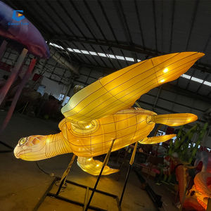 Lanterne chinoise en soie, présentation de lanternes artificielles, <span class=keywords><strong>tortue</strong></span> de mer, fête des animaux - Product Image 3