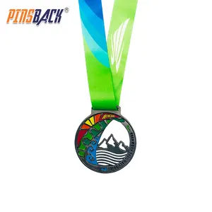 Wholesale Cheap Design Your Own Blank Zinc Alloy 3D Gold Award Marathon Running Custom Metal Sport Medal