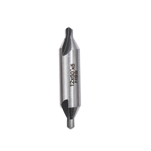 Fresa CNC de Acero Rápido Personalizable con Recubrimiento Brillante, Herramienta de Fresado con Ángulo de Punta de 60 Grados y Broca de Centrado - Product Image 1
