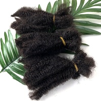 Extensions de dreadlocks 100% cheveux vierges ombrés # Extensions de cheveux humains afro crépus en vrac pour tressage 4/30