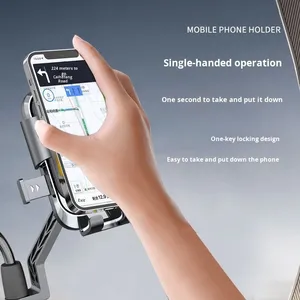 Nouveau véhicule électrique moto rétroviseur tableau de bord vélo support de Navigation support de téléphone portable antichoc extérieur - Product Image 4